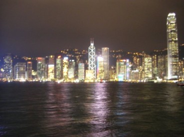 Hong Kong på natten